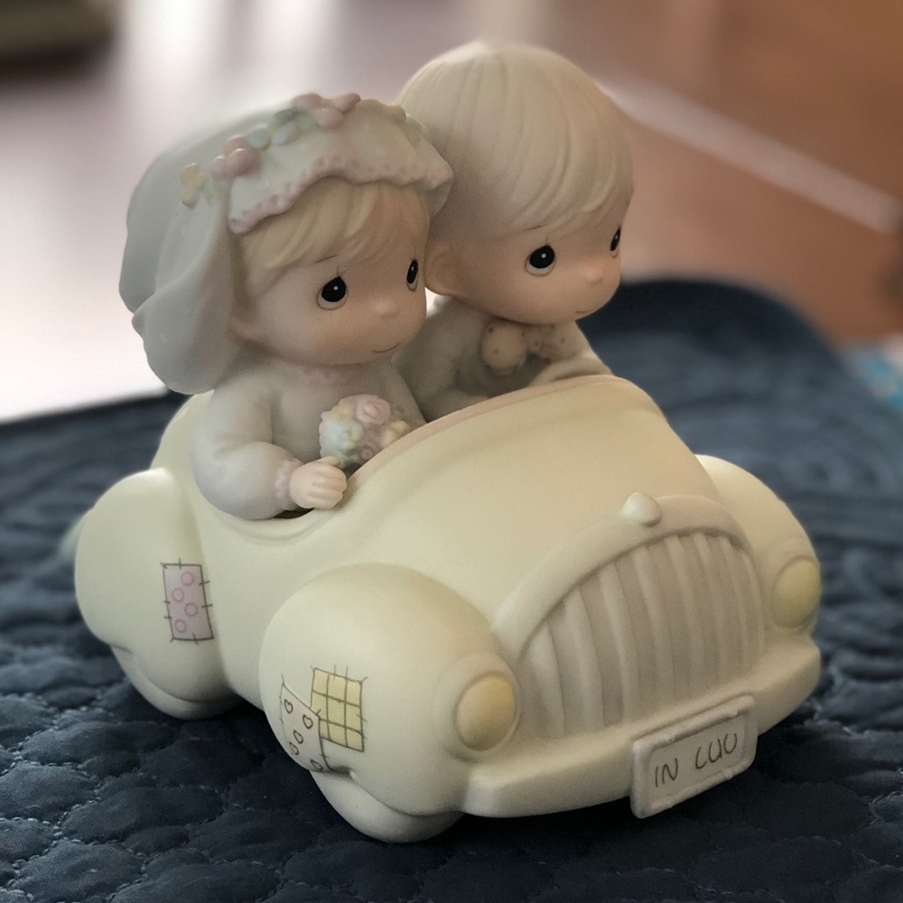 Precious Moments Wedding Figurine Car